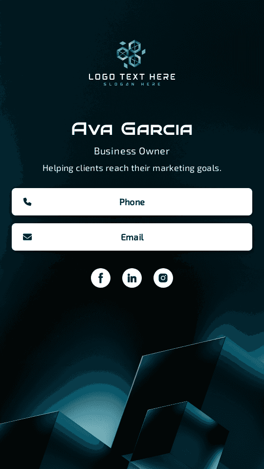 Digital Content Marketer Digital Business Card