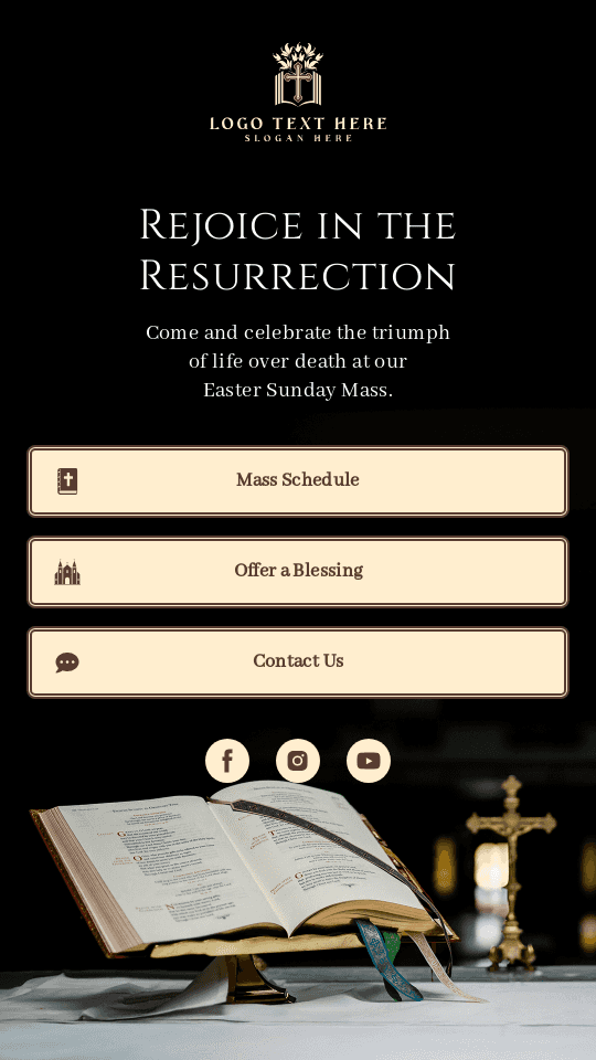 Easter Sunday Mass Link in Bio Preview
