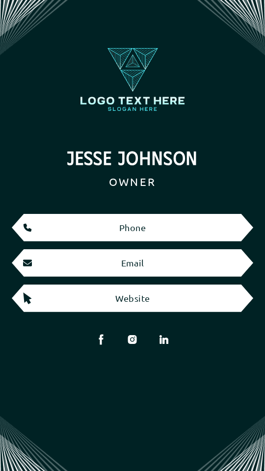 Generic Professional Owner Digital Business Card Preview