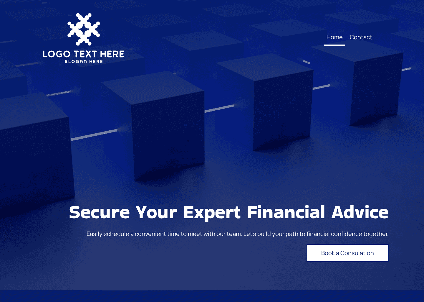 Finance Consulting Advisory Website Preview