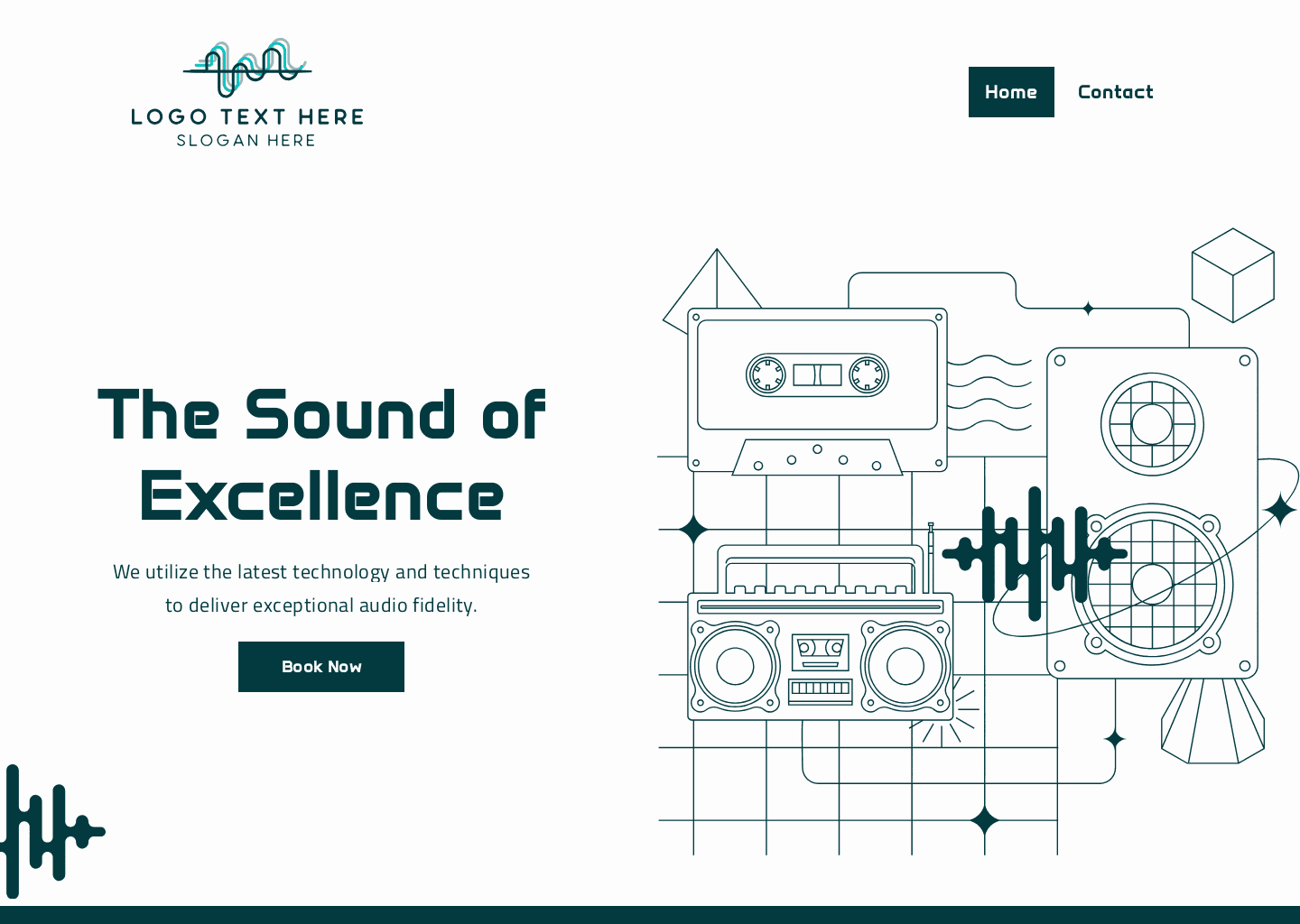 Professional Recording Studio Website Preview