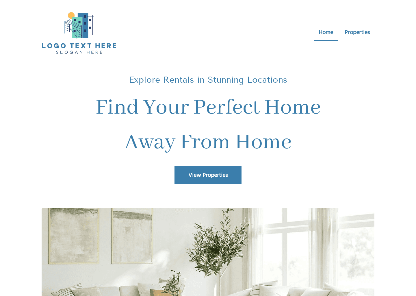 Property Home Rental Website Preview