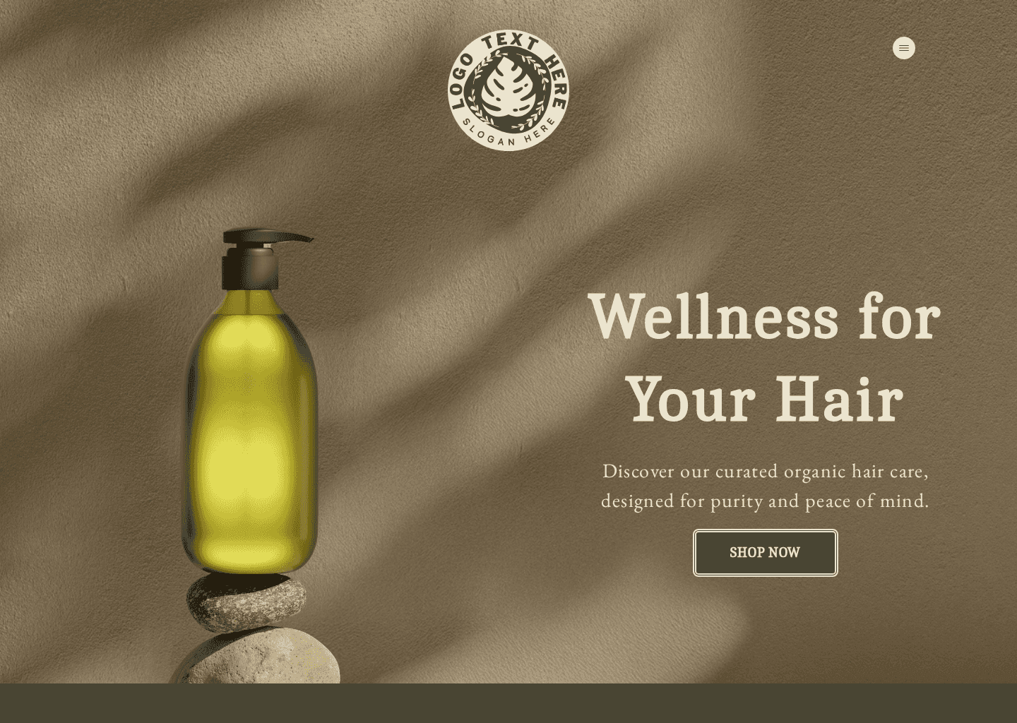 Organic Hair Care Website Preview