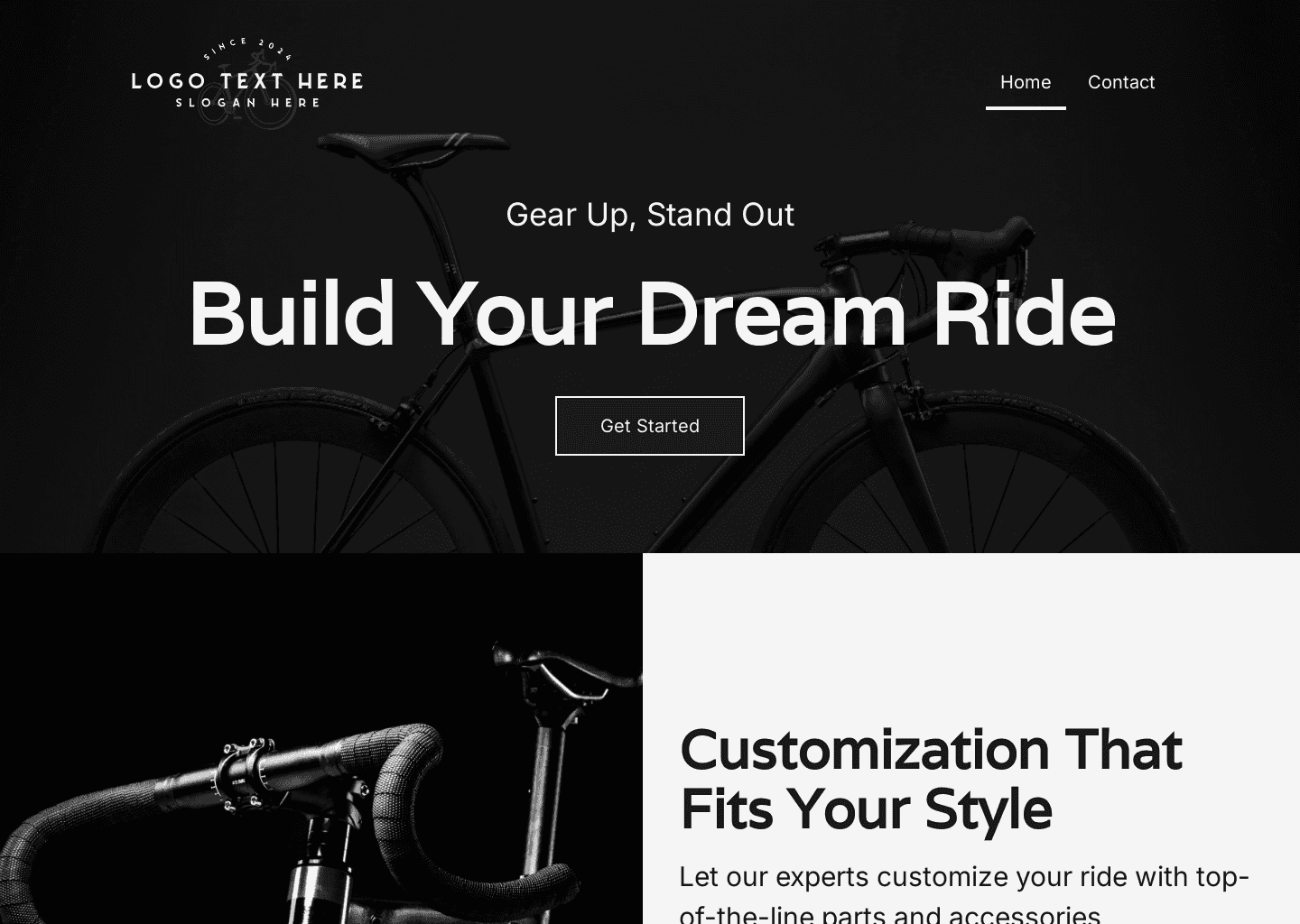 Custom Bikes Website