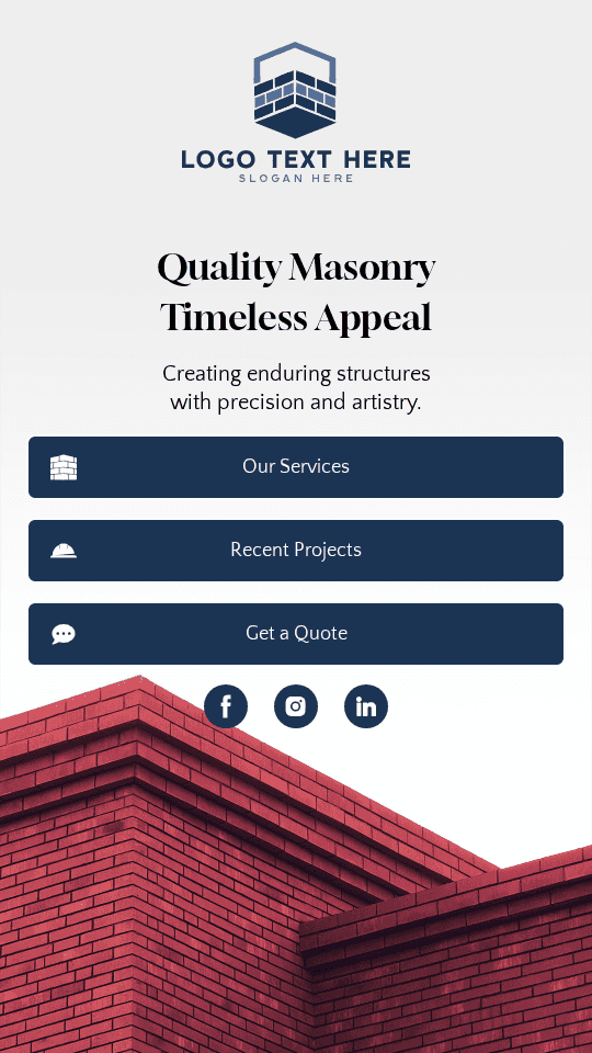 Construction Masonry Service Link in Bio Preview