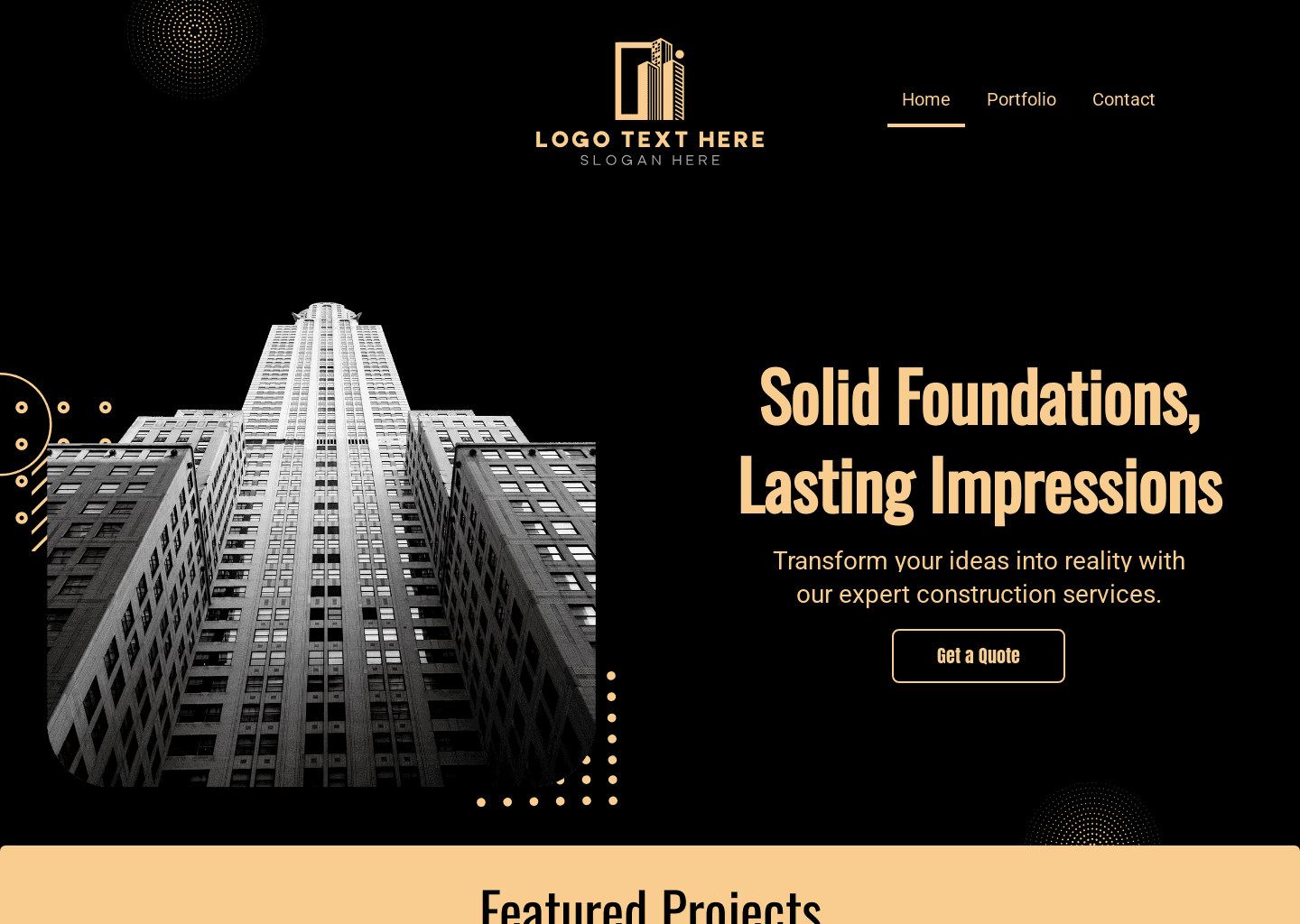Professional Builders Website