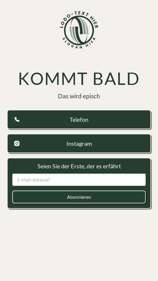 Einfach Bald Verfügbar Website