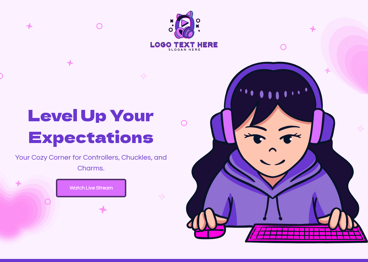 Virtual Esports Gamer Website Preview