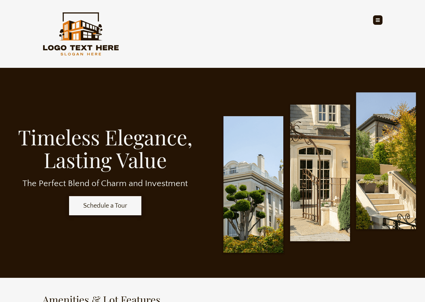 Spanish Colonial Estate Website Preview