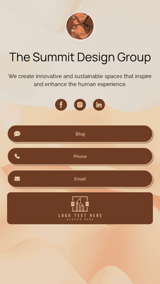 Minimal Real Estate Bio link template