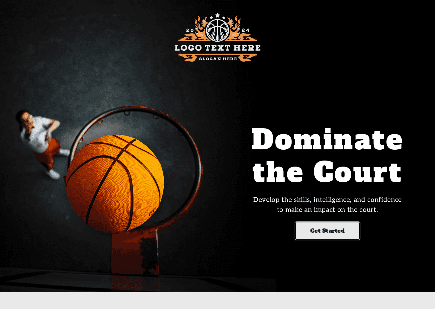 Basketball Sports Program Website Preview