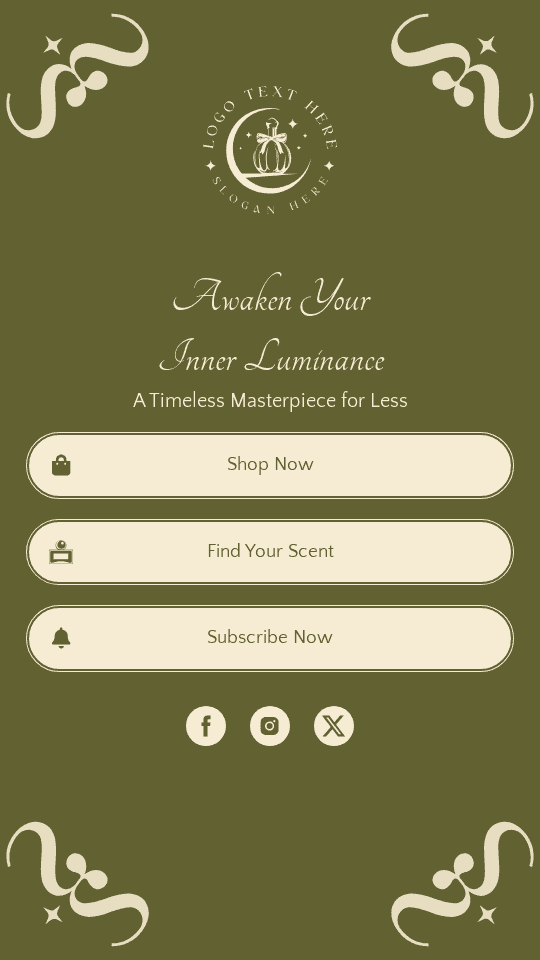 Luxury Perfume Promo Link in Bio Preview