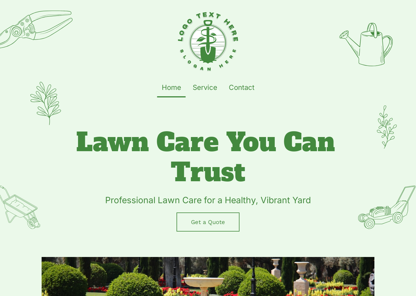 Lawn Care Services Website