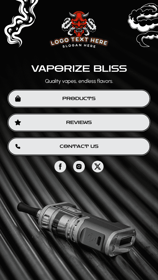 Modern Vape Store Link in Bio Preview