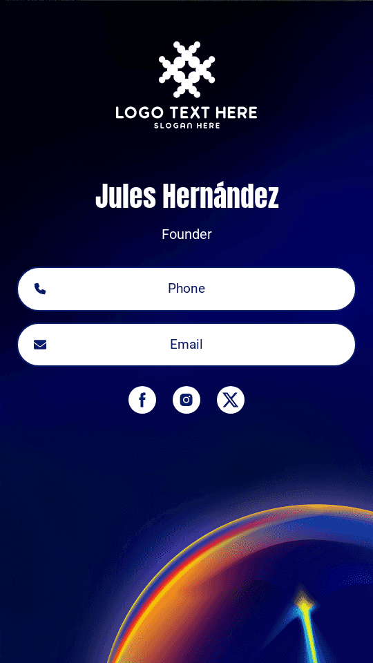 Business Development Founder Digital Business Card Preview