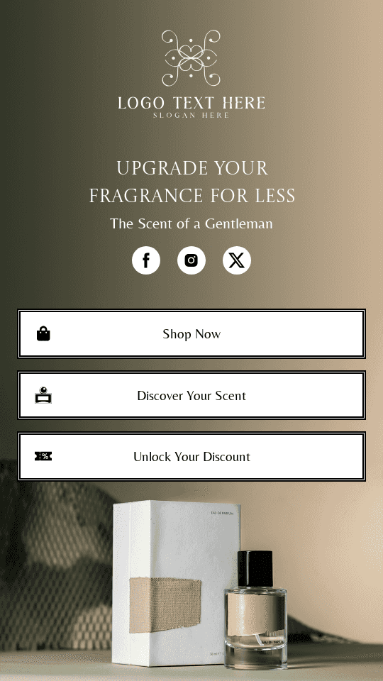 Men Perfume Promo Link in Bio Preview