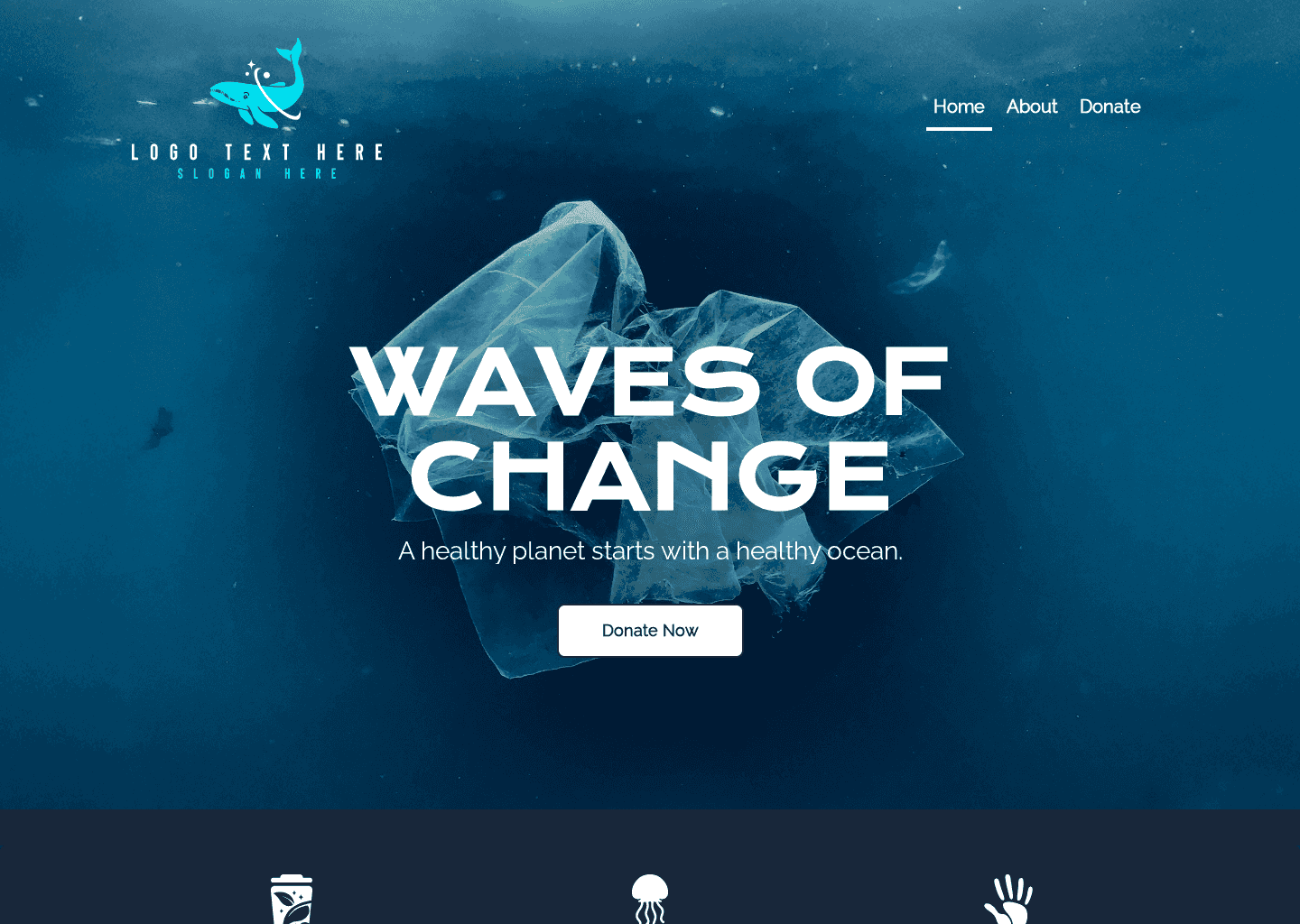 Ocean Clean Up Website Preview
