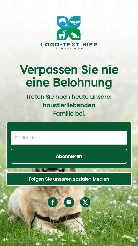 Haustierladen-Newsletter Link in Bio