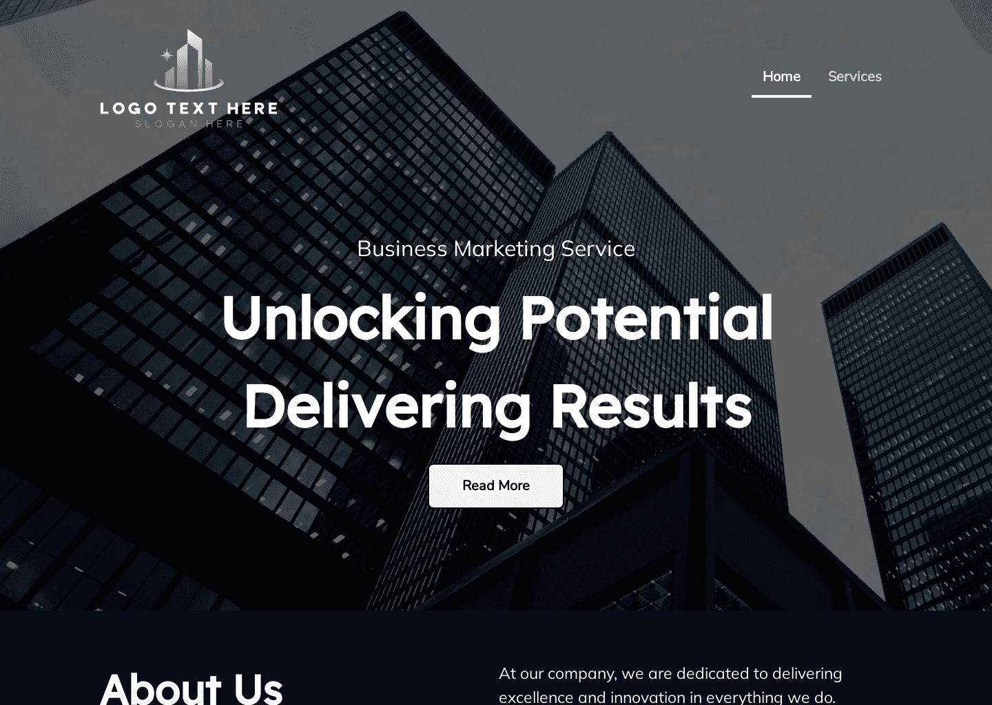 Simple Generic Business Website Website Preview