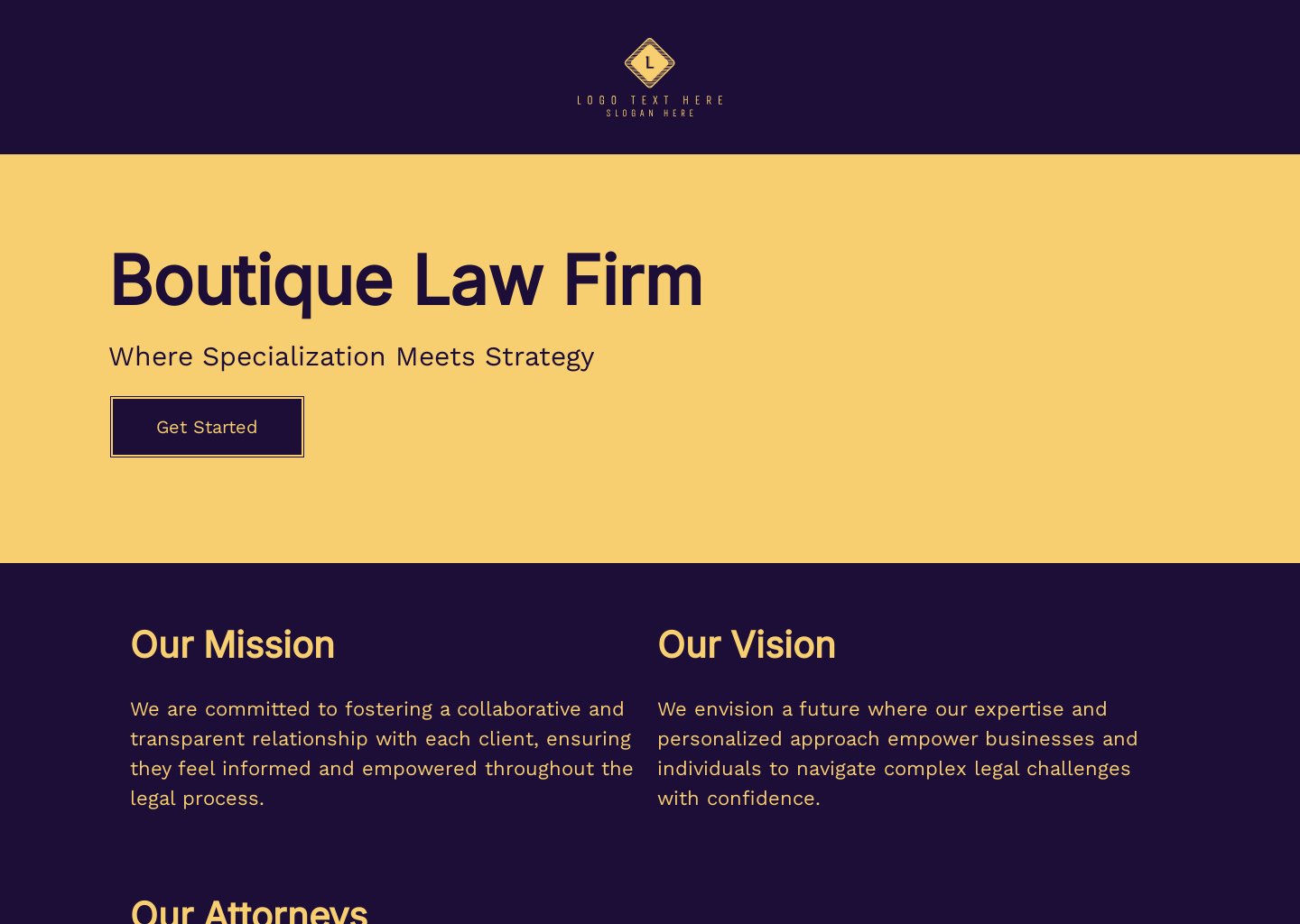 Legal Law Firm Website Builder Image Preview