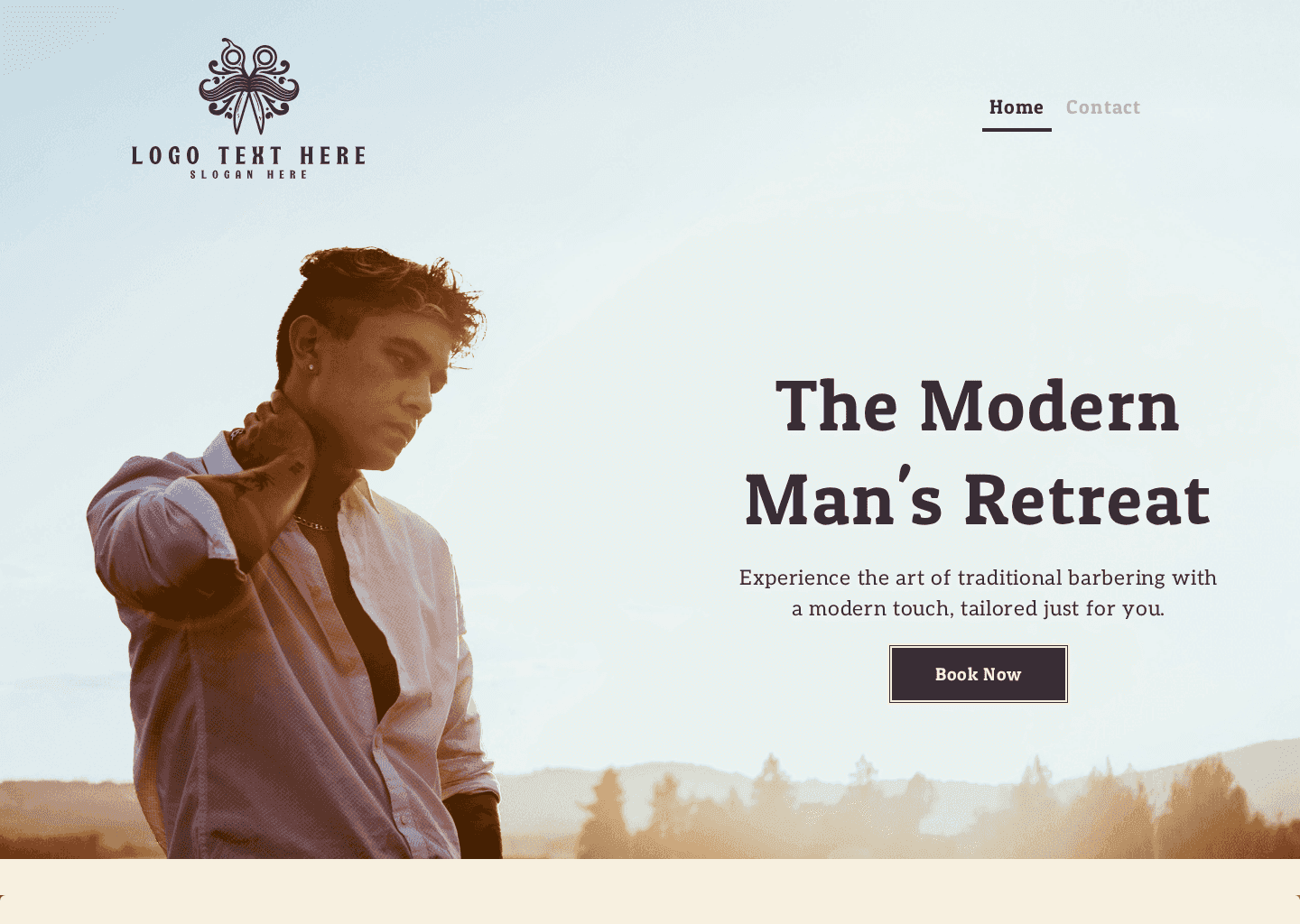 Gentlemen Barber Boutique Website Preview