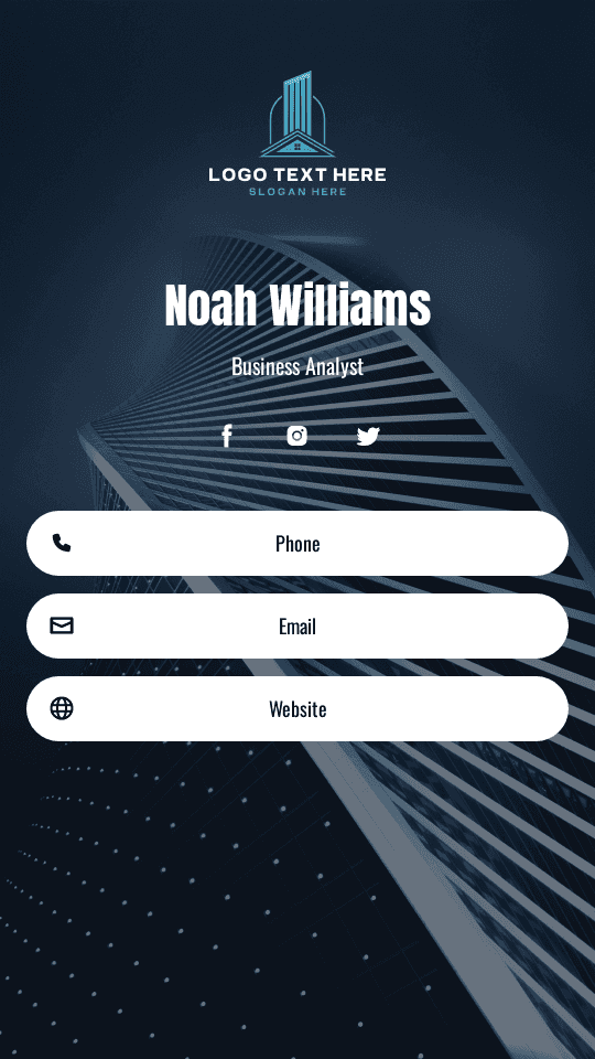 Business Enterprise Analyst Digital Business Card
