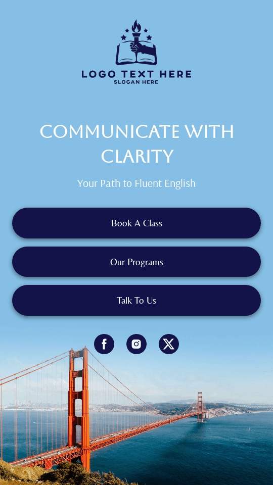 Online English Academy Link in Bio Preview