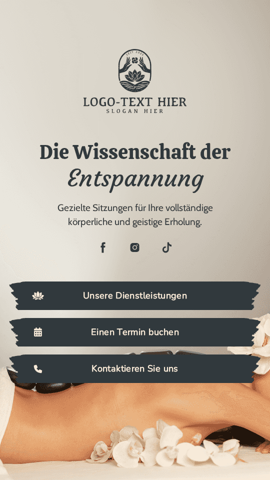 Therapeutische Massage Dienstleistung Link in Bio Preview