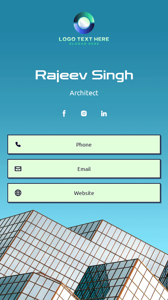 Architecture CAD Designer Digital Business Card