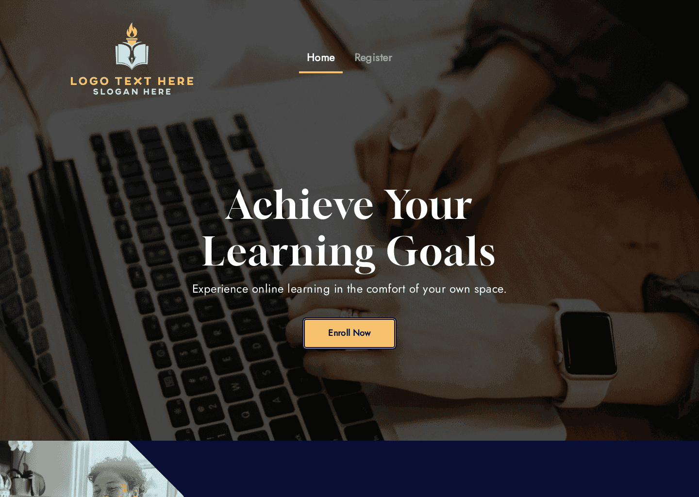 Online Tutor Education Website Preview