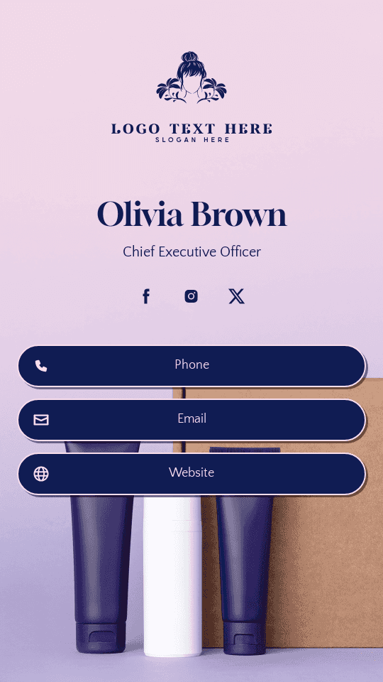 Beauty Hair CEO Digital Business Card Preview