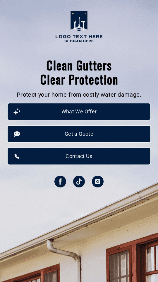 Gutter Cleaning Service Link in Bio Preview
