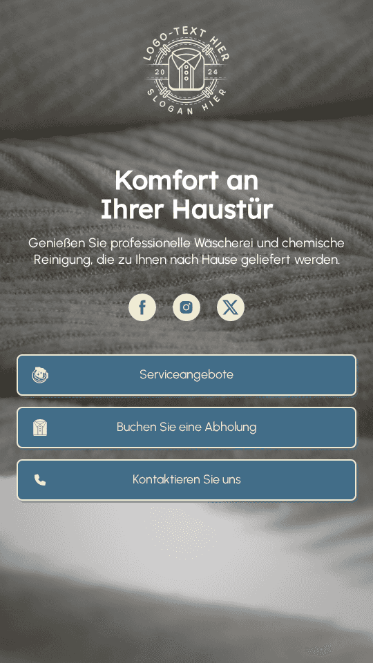 Professioneller Wäscheservice Link in Bio