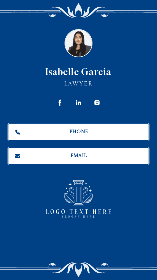 Civil Rights Lawyer Digital Business Card Preview