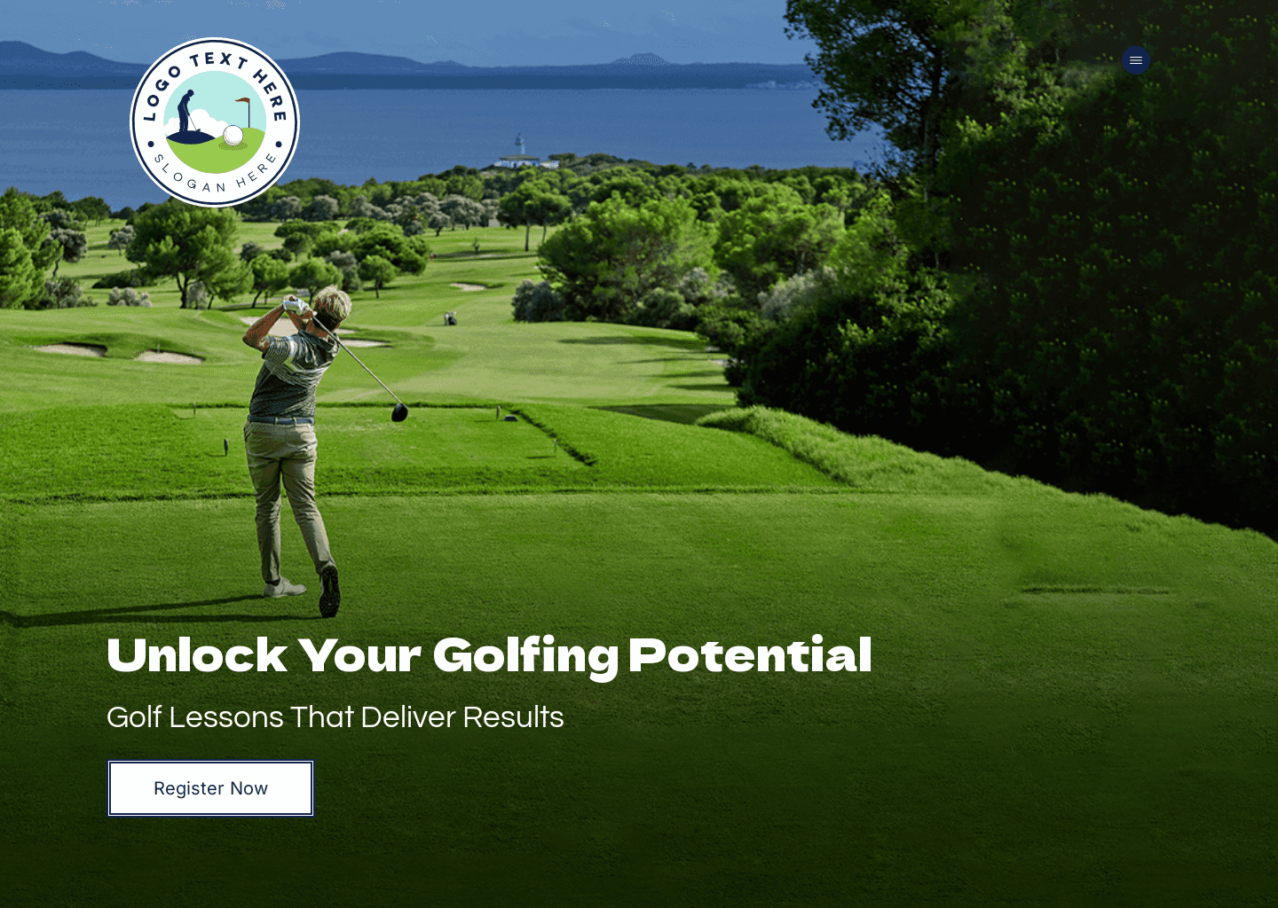 Golf Course Sport website design
