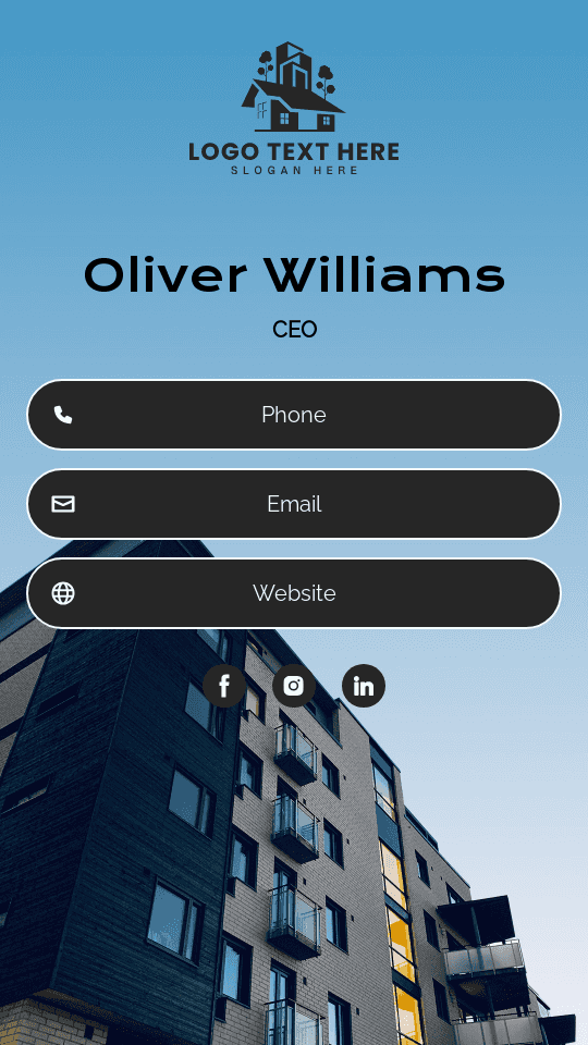 Apartment Property Developer Digital Business Card