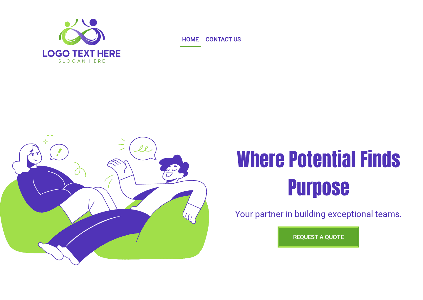 Human Resource Recruitment  Website Preview