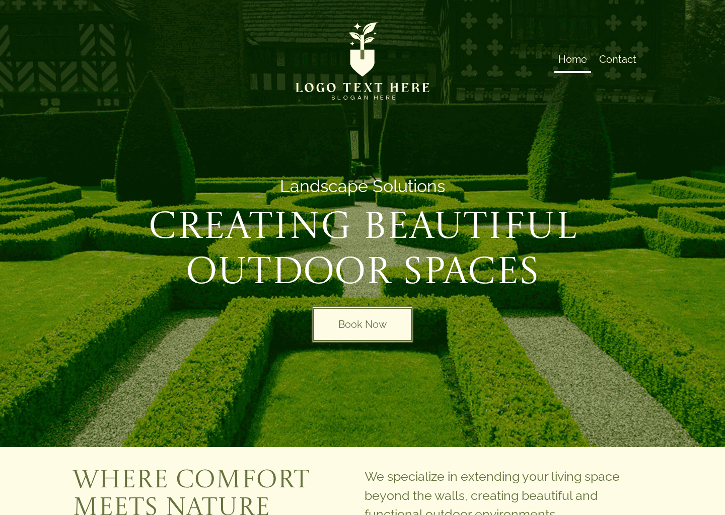 Garden Landscape Experts Website Preview