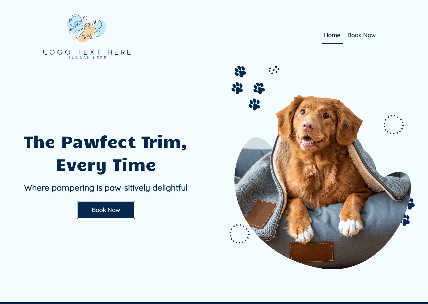 Animal Grooming Salon Website Preview