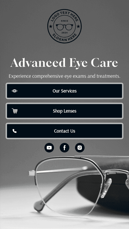 Optometry Clinic Link In Bio Design
