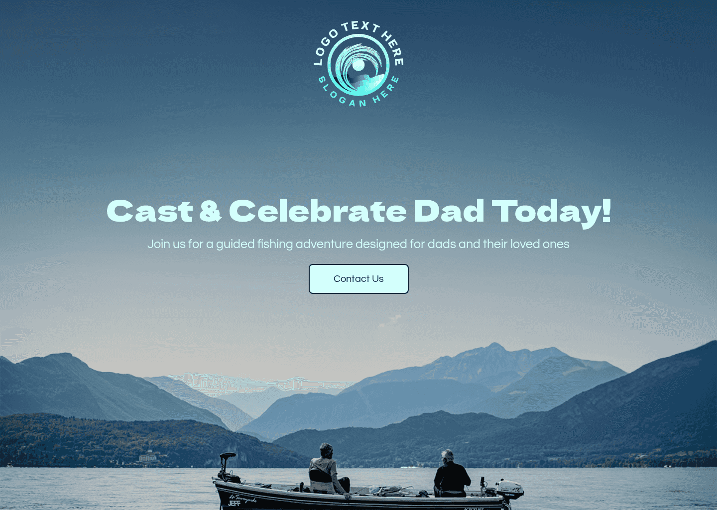 Fatherhood Fishing Promo Website Preview