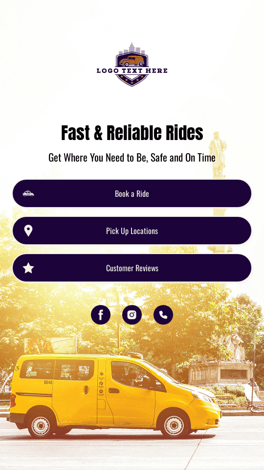 Ride Share Service Link in Bio Preview