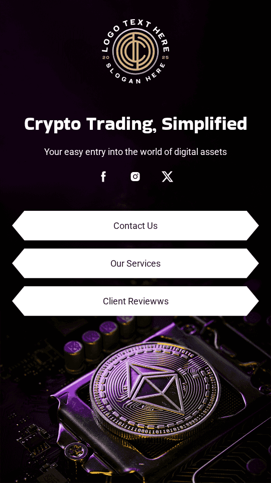 Digital Crypto Exchange Link in Bio Preview