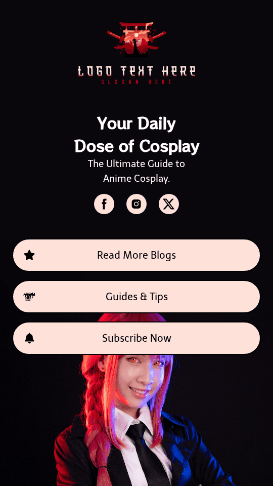 Anime Cosplayer Blog Link in Bio Preview