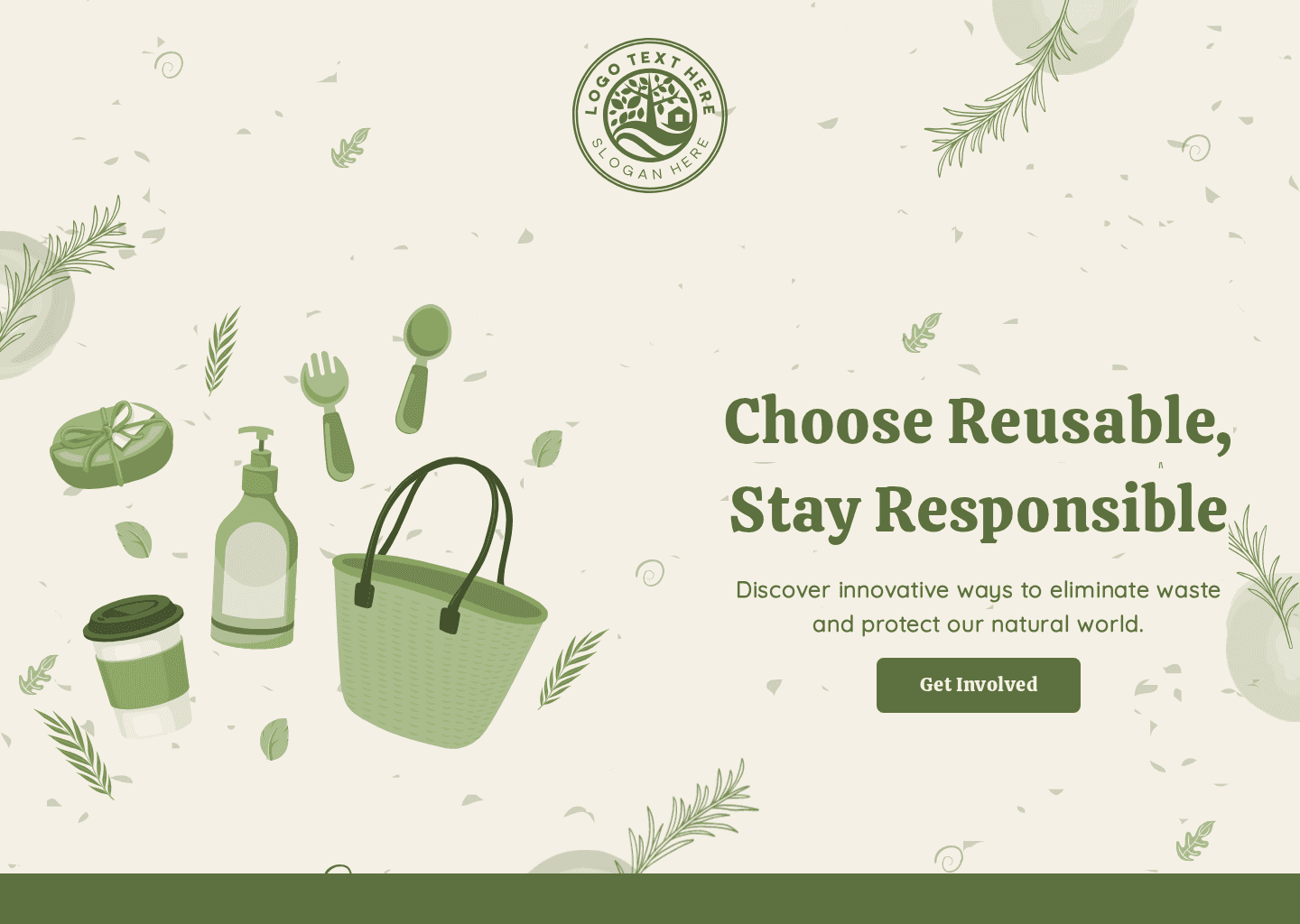 Zero Waste Sustainability Website Preview