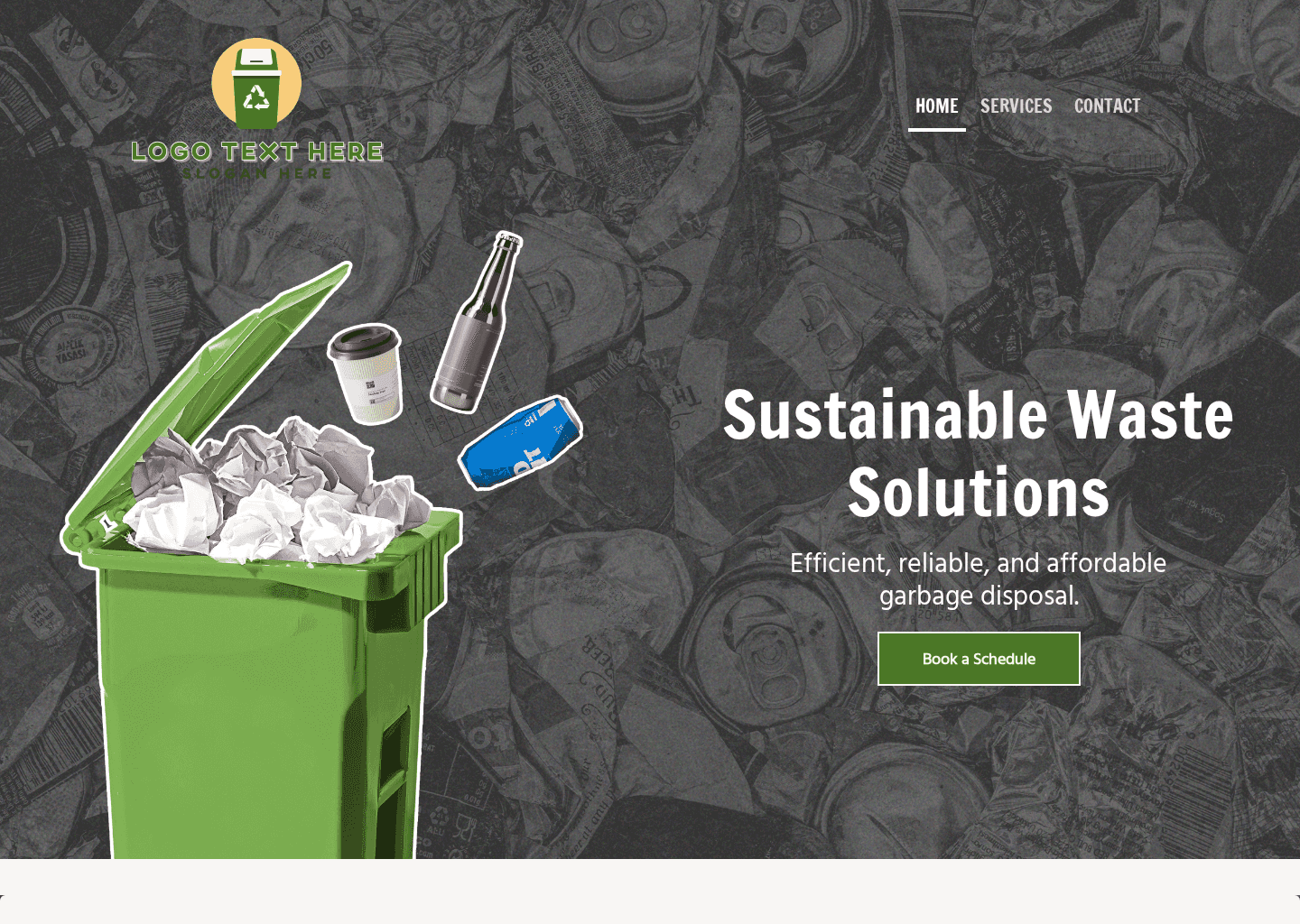 Waste Collection Website Preview