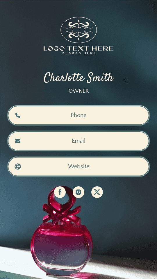 Perfume Brand Owner Digital Business Card