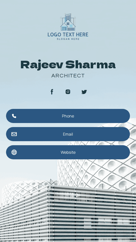 Structure Design Architect Digital Business Card