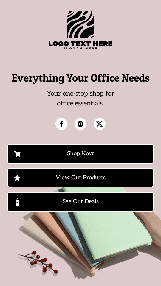 School Supplies Shop Link in Bio Preview