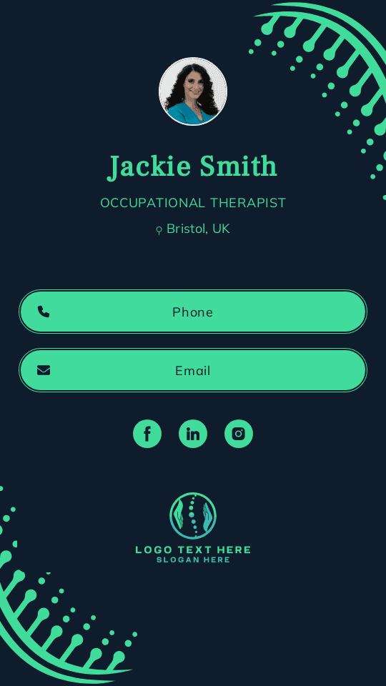 Occupational Therapist Digital Business Card